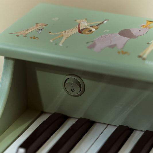 Pianoforte in legno Little Dutch verde, altra immagine