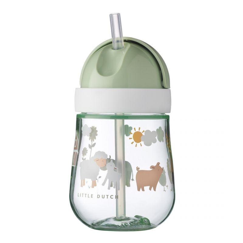 Little Dutch - Borraccia - prima borraccia con cannuccia 300ml - Little Farm