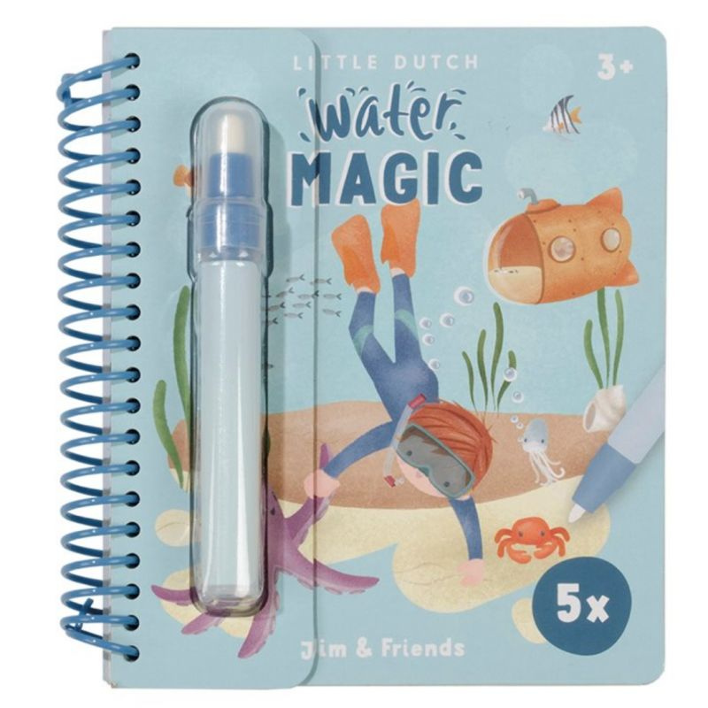 Little Dutch - Libro magico da colorare con l'acqua - Jim & Friends