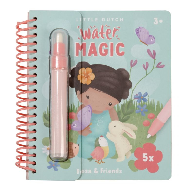 Little Dutch - Libro magico da colorare con l'acqua - Rosa & Friends