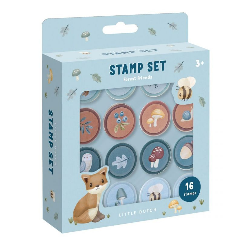 Little Dutch - Timbrini - Set 16 pz - Forest Friends
