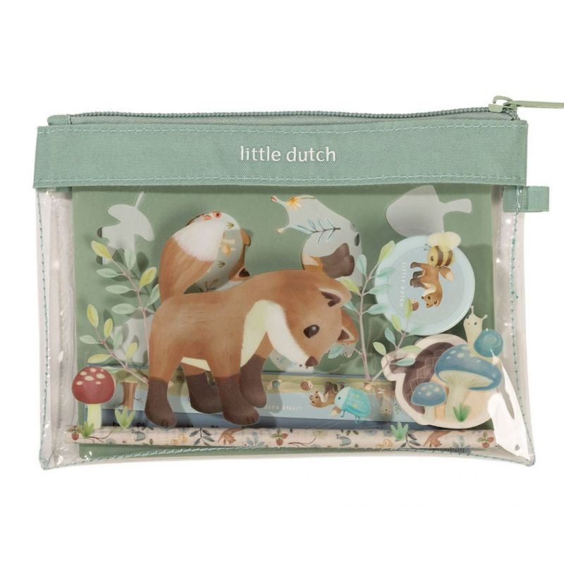 Little Dutch - Set cancelleria con Astuccio - Forest Friends