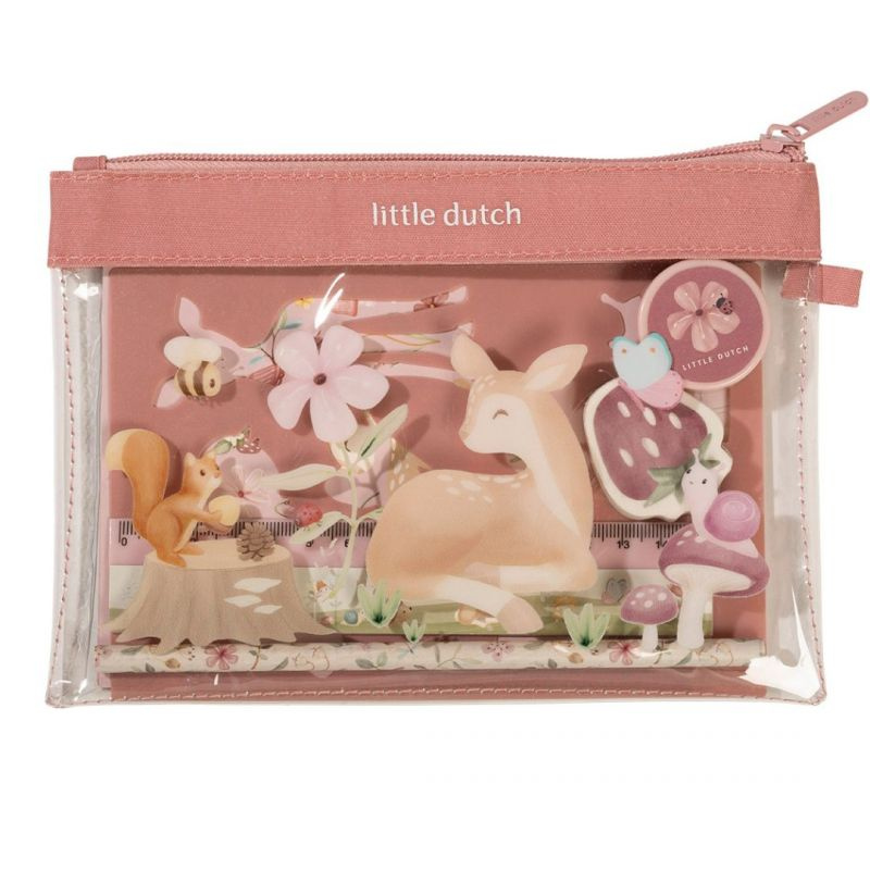 Little Dutch - Set cancelleria con Astuccio - Fairy Garden