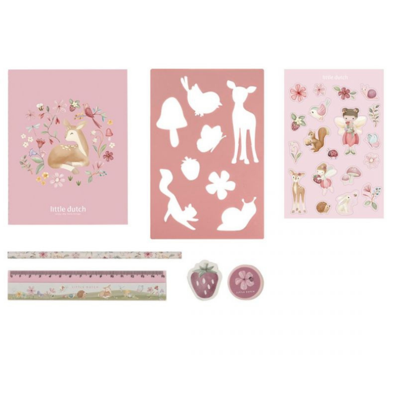 Little Dutch - Set cancelleria con Astuccio - Fairy Garden