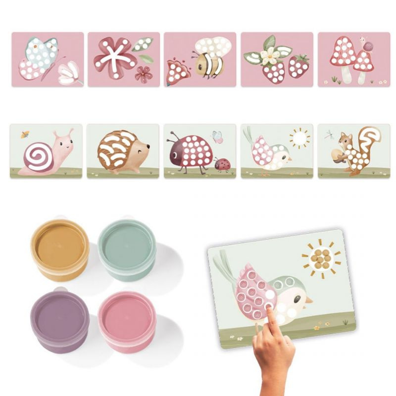Little Dutch - Finger Paint - Set pittura con le Dita - Fairy Garden