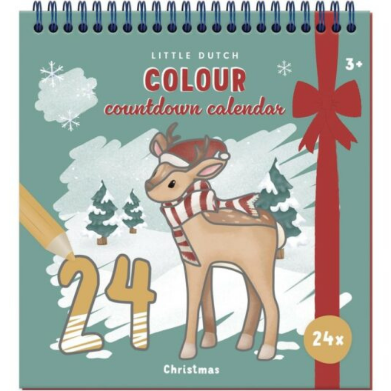 Little Dutch - Calendario dell'avvento da colorare - Natale