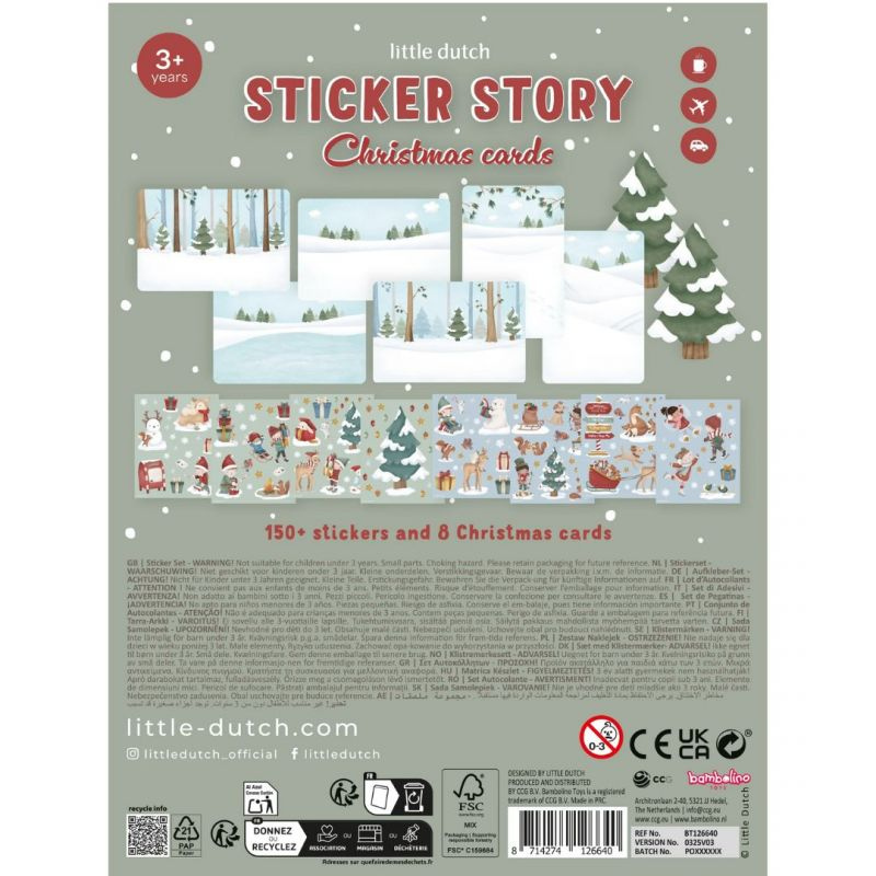 Little Dutch - Sticker Story - Adesivi - Natale