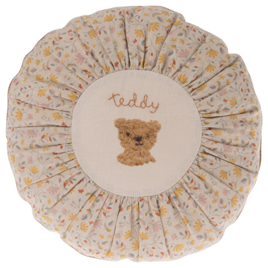 Maileg - Cuscino, Rotondo, Piccolo - Orsetto, fiore