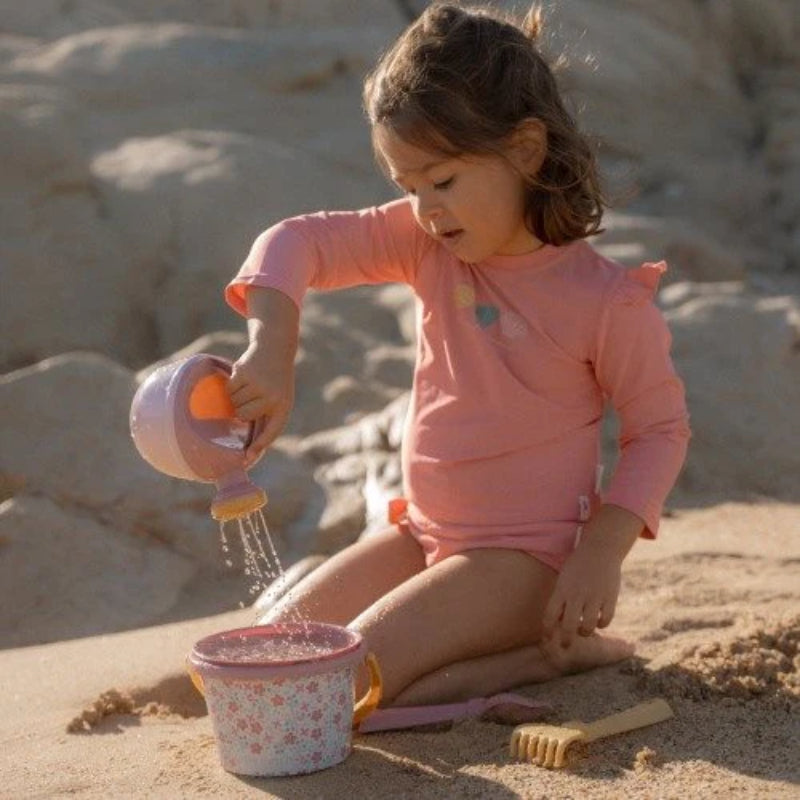 Little Dutch - Set giochi spiaggia - paletta secchiello formine - Rosa - Dreamy
