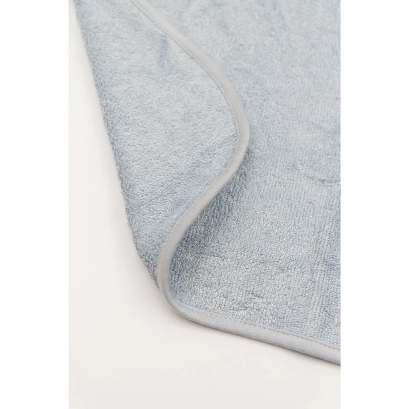 asciugamano in spugna azzurro