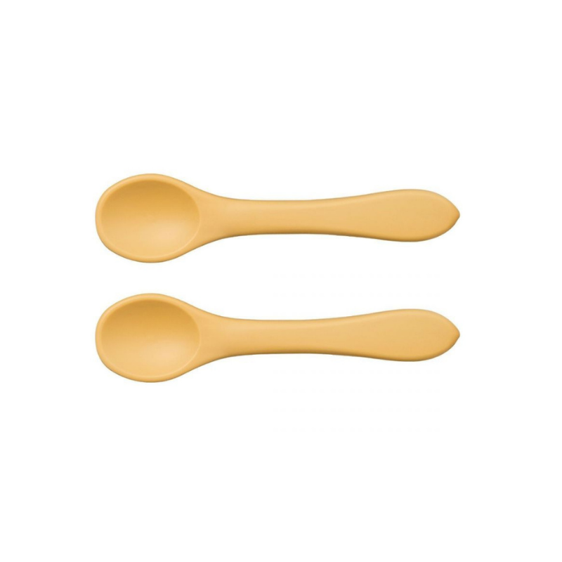 Baby Livia - Set 2 cucchiai in silicone - Giallo