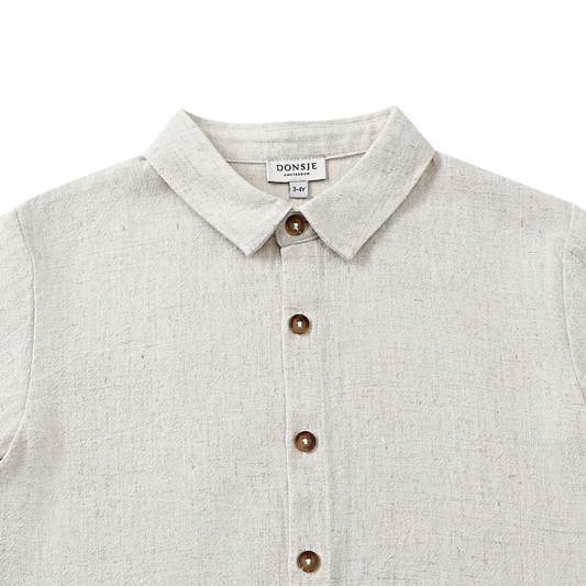 Donsje Amsterdam - Brammie Shirt - Camicia lino e viscosa