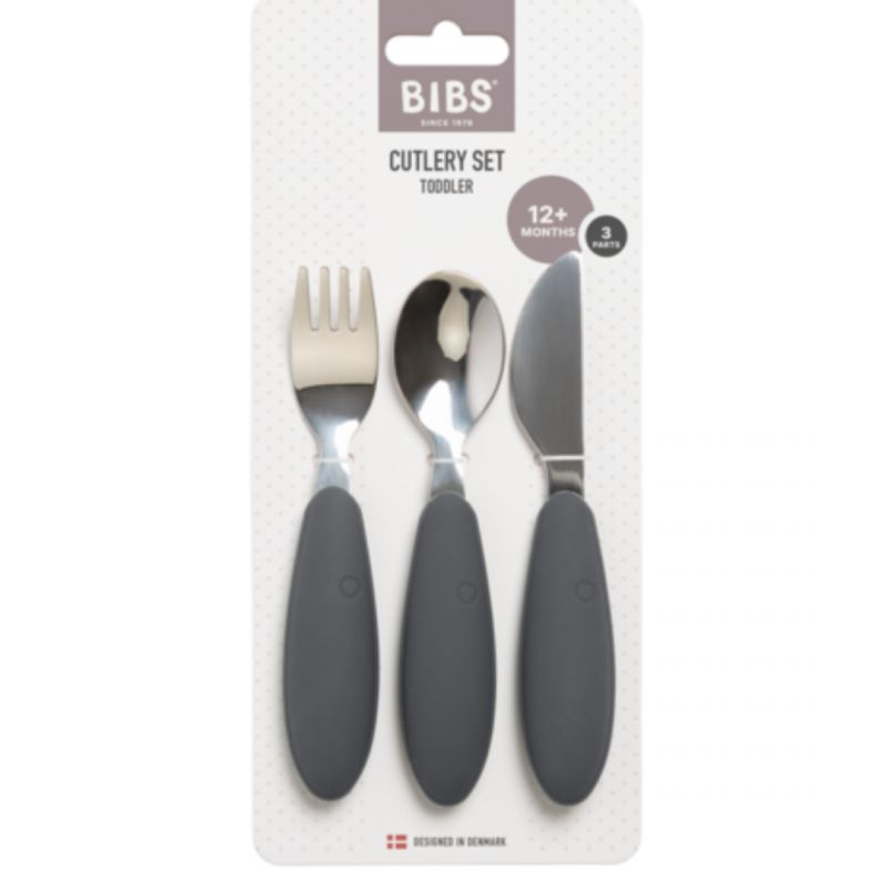 BIBS - Set posate - gomma naturale e Acciaio - Iron