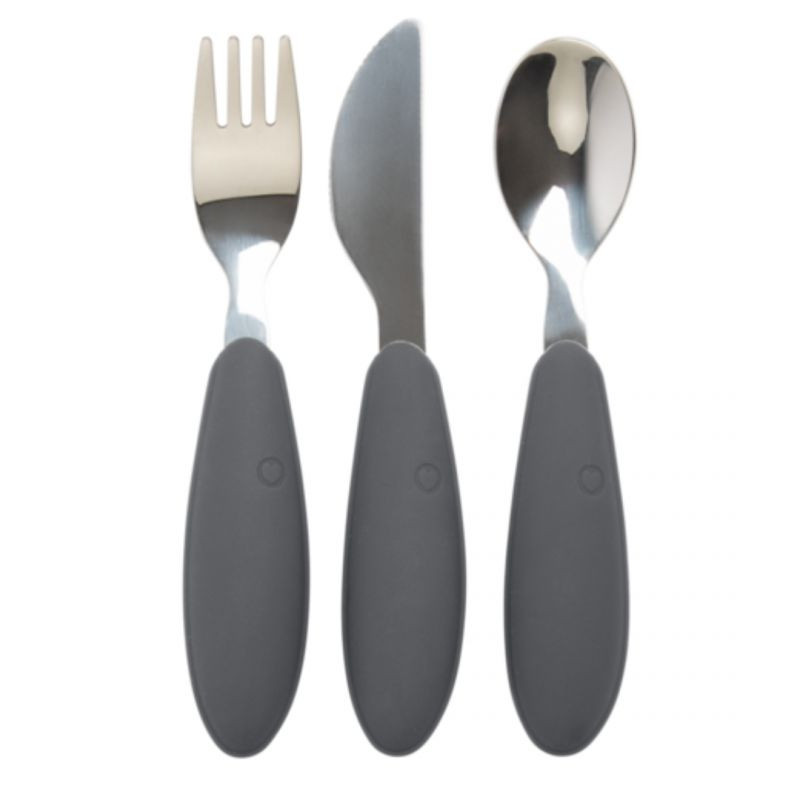 BIBS - Set posate - gomma naturale e Acciaio - Iron