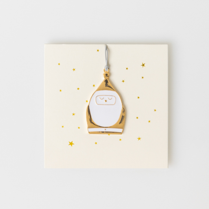 Räder - Decorazione da appendere in metallo - Babbo Natale 5x3,2cm