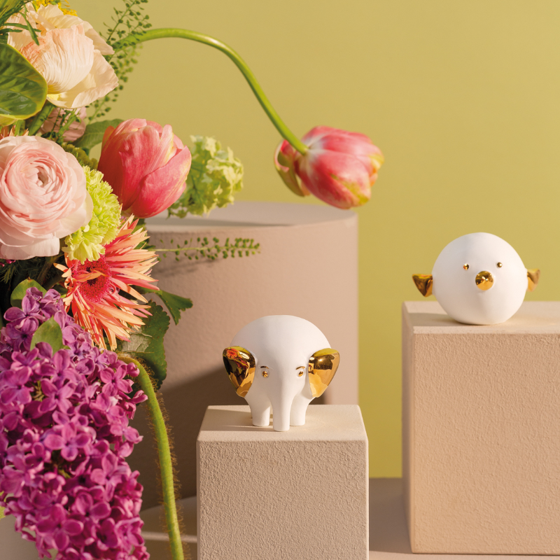 Räder - Miniatura in porcellana - Elefante 7x7 cm