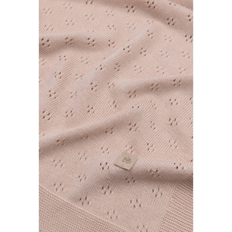 Bamboom - Coperta traforata Knitted - Rosa