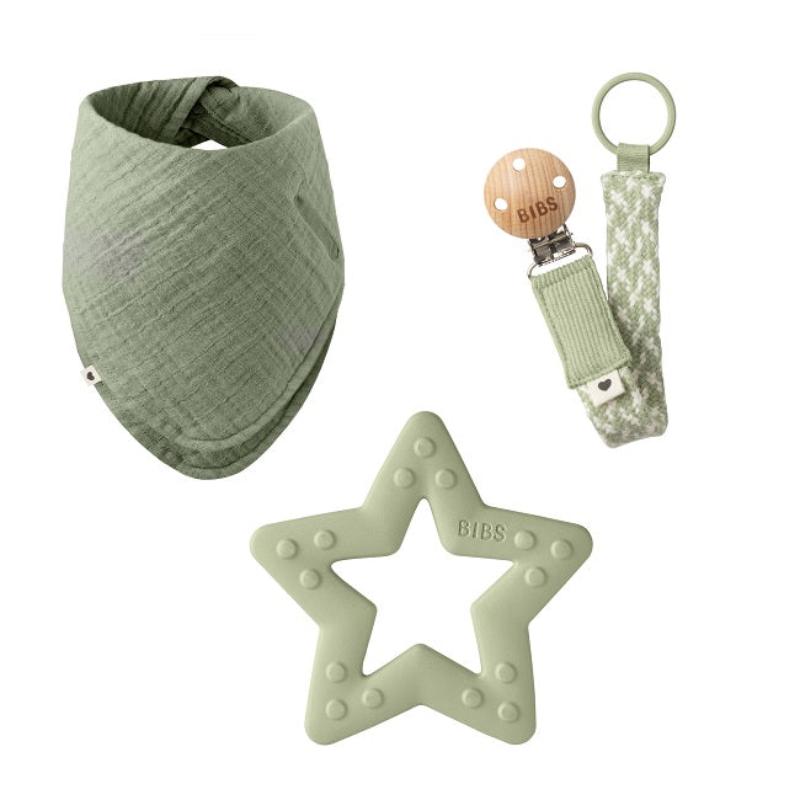 Bibs - Set regalo 6 mesi - Stella colore verde