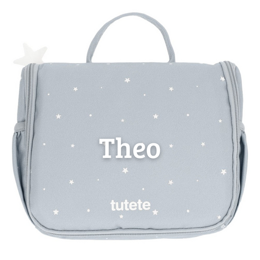 Beauty Case da Viaggio - Borsa da Toilette Appendibile Tutete Stars RPET - Azzurra