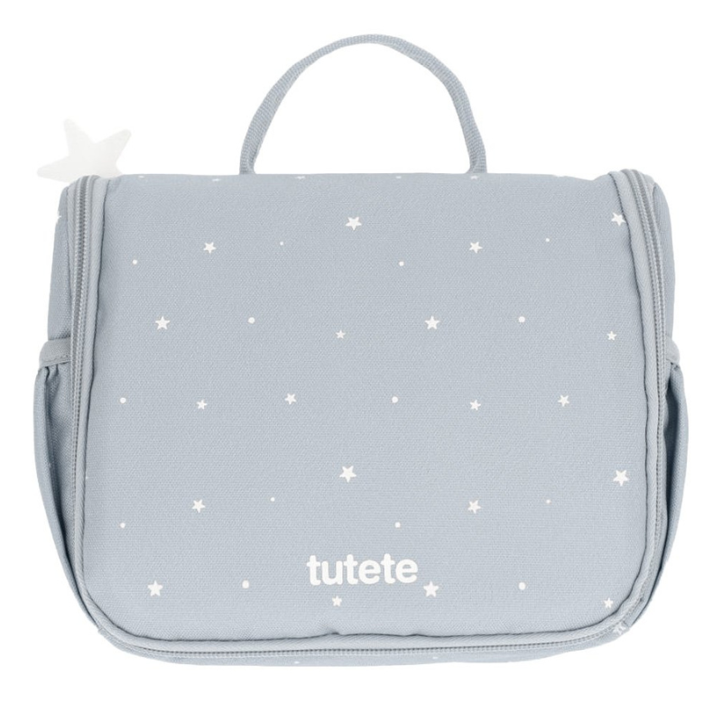 Beauty Case da Viaggio - Borsa da Toilette Appendibile Tutete Stars RPET - Azzurra