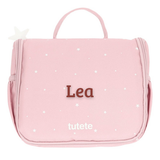 Beauty Case da Viaggio - Borsa da Toilette Appendibile Tutete Stars RPET - Rosa