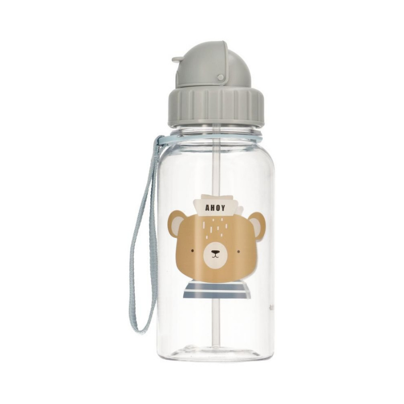 Tutete - Borraccia Tritan 500ml - Simon Bear con Cannuccia Silicone BPA Free