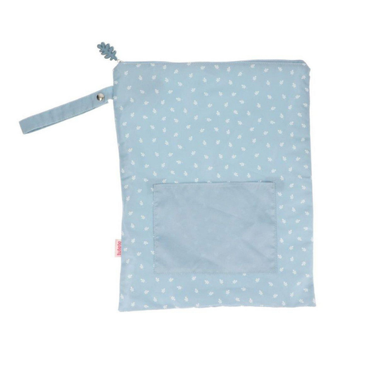 Tutete - Sacchetta impermeabile con gancio - Foglie azzurre