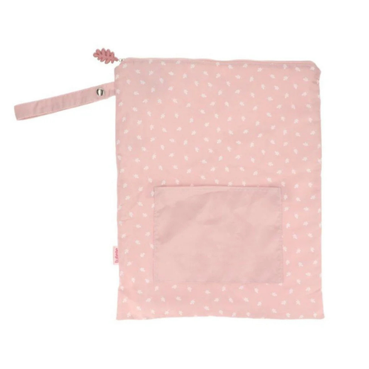 Tutete - Sacchetta impermeabile con gancio - Foglie rosa