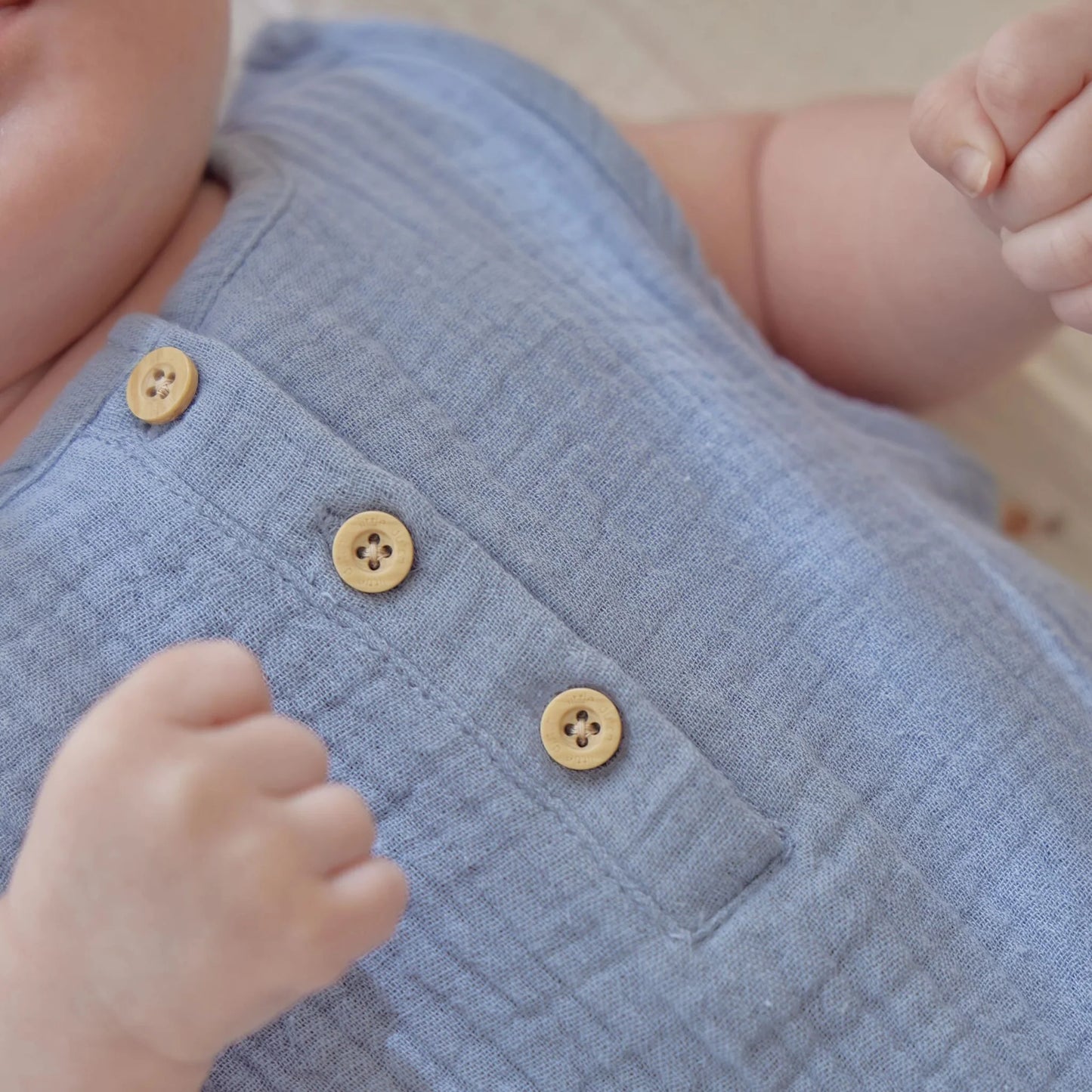 Little Dutch - Pagliaccetto body Stone Blue