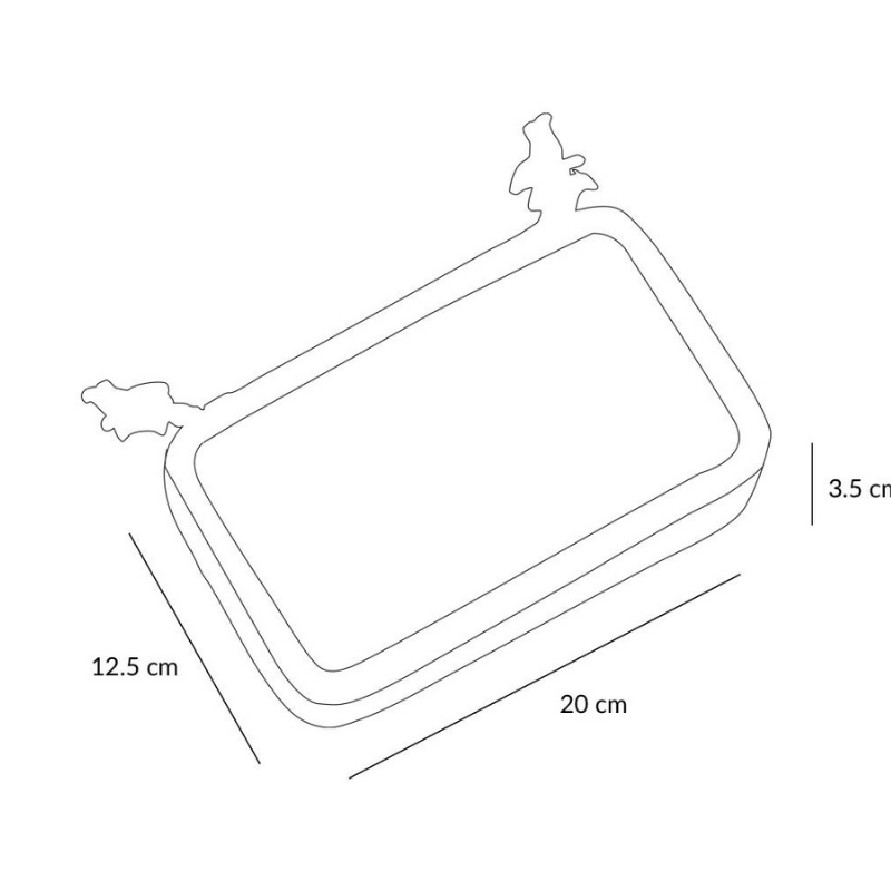 Tutete - Astuccio Doppio Natura Geometrica - RPET Impermeabile per Scuola