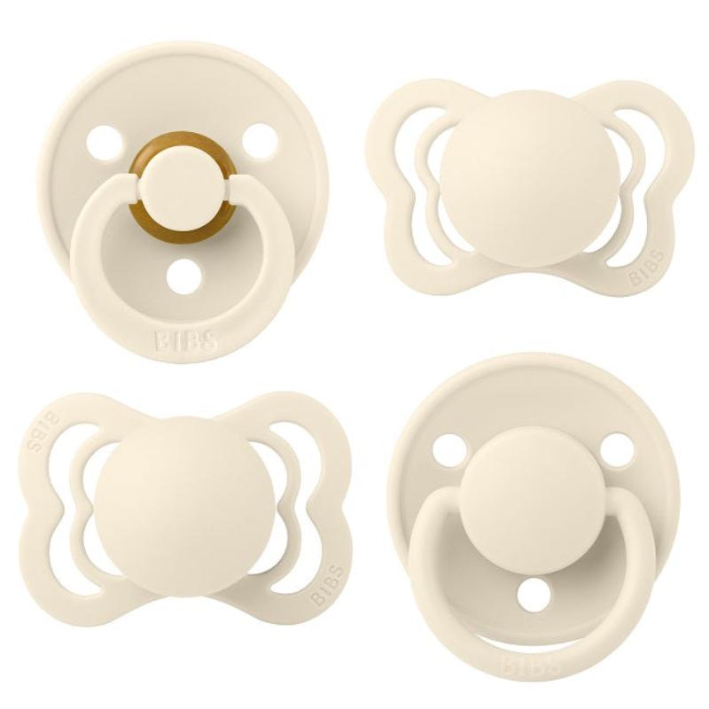 Bibs - 4-pack Ciuccio TRY-IT (0+) - Avorio