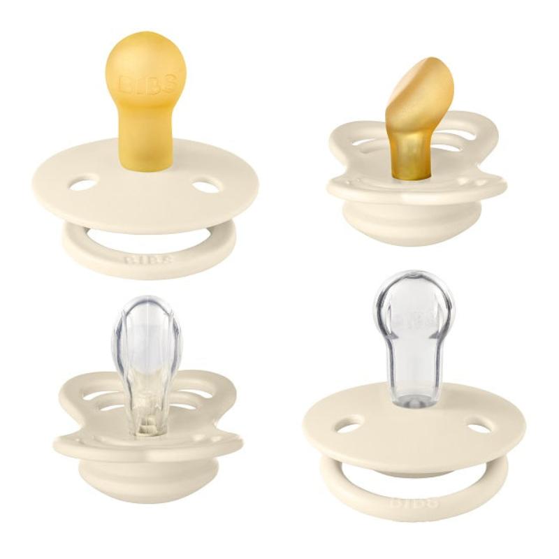 Bibs - 4-pack Ciuccio TRY-IT (0+) - Avorio