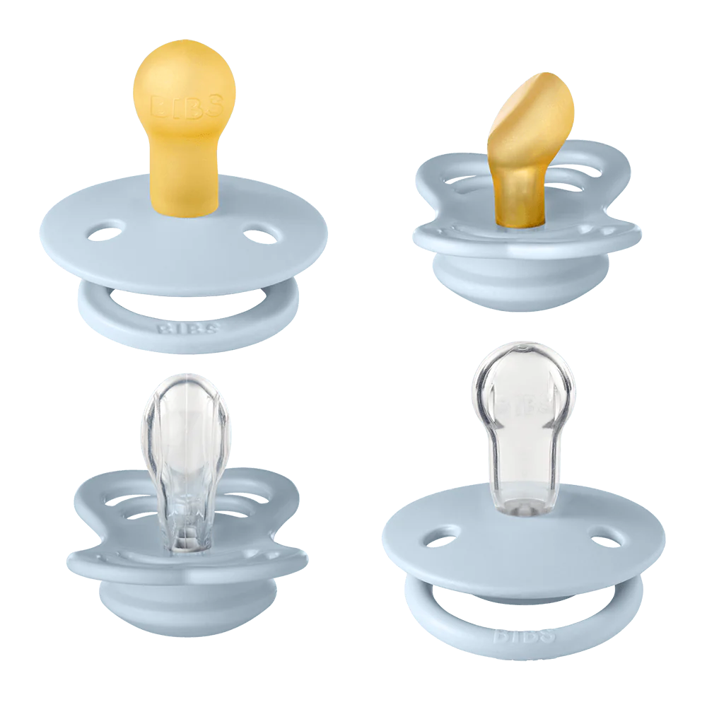 Bibs - 4-pack Ciuccio TRY-IT (0+) - Baby Blue