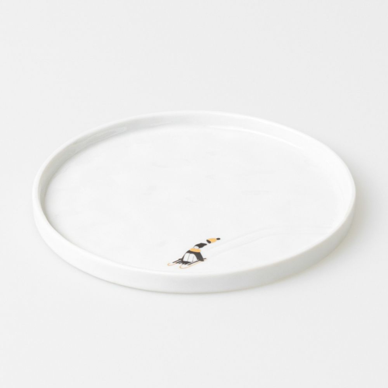 Räder - Piatto in porcellana - Slittino Snowy Day 22cm