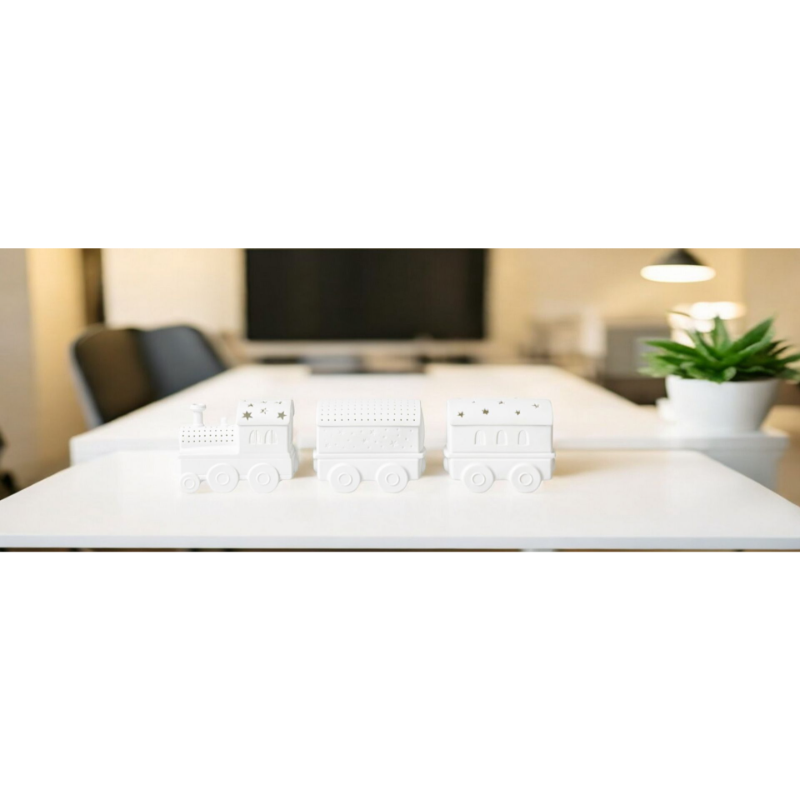 Räder - Trenino a LED in porcellana 36x10cm