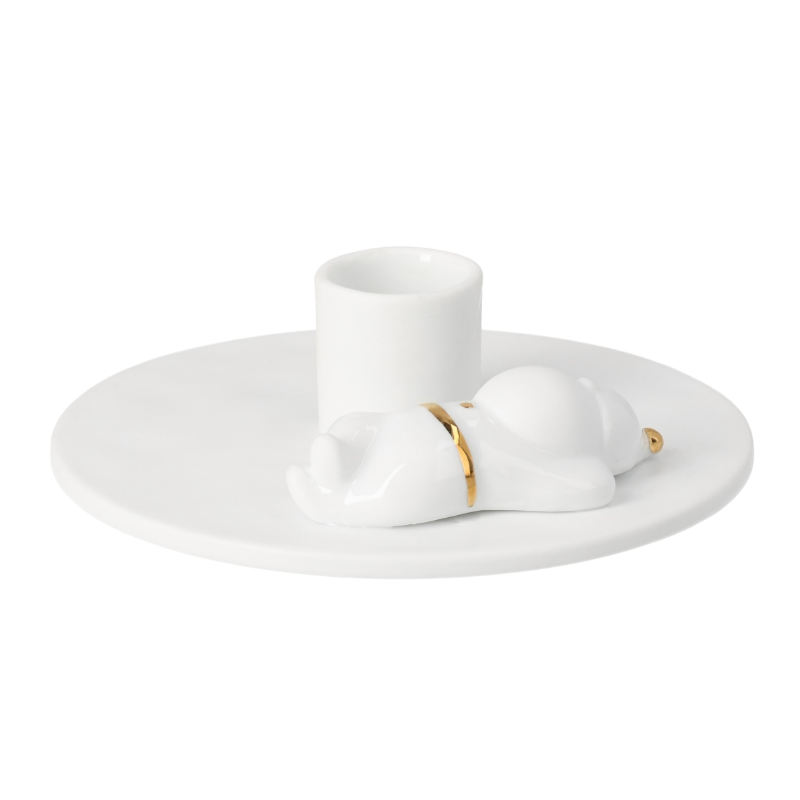 Räder - Portacandele in porcellana - Babbo Natale (per candele 2,2cm)