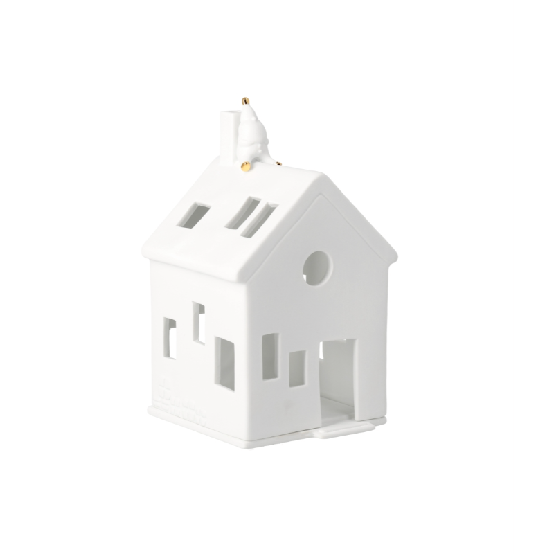 Räder - Casetta in porcellana portacandela tealight - Aspettando Rudolf h16,8cm