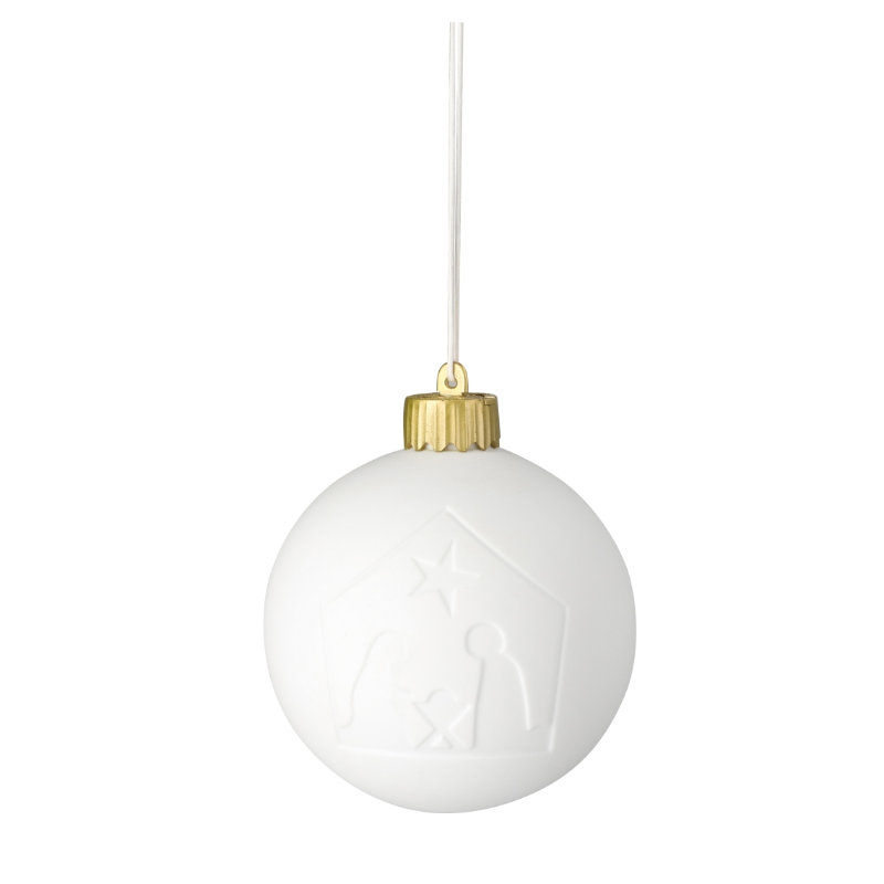 Räder - Pallina luminosa con LED in porcellana - Natività Presepe 6cm