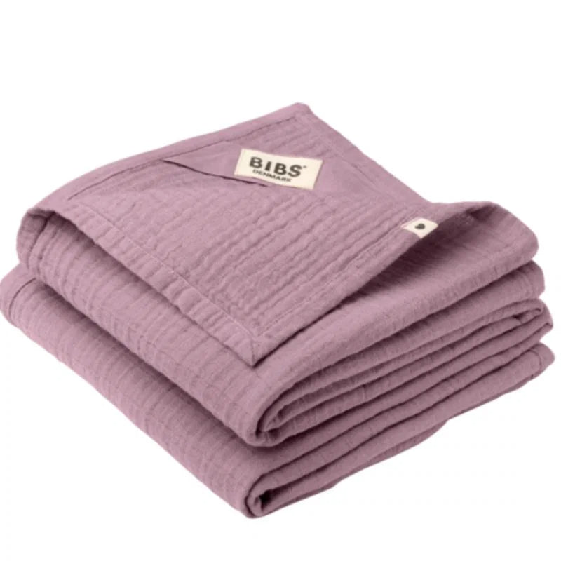 Bibs - 2-pack Mussola 70x70 cm - 100% Cotone Organico - Organico - Heater