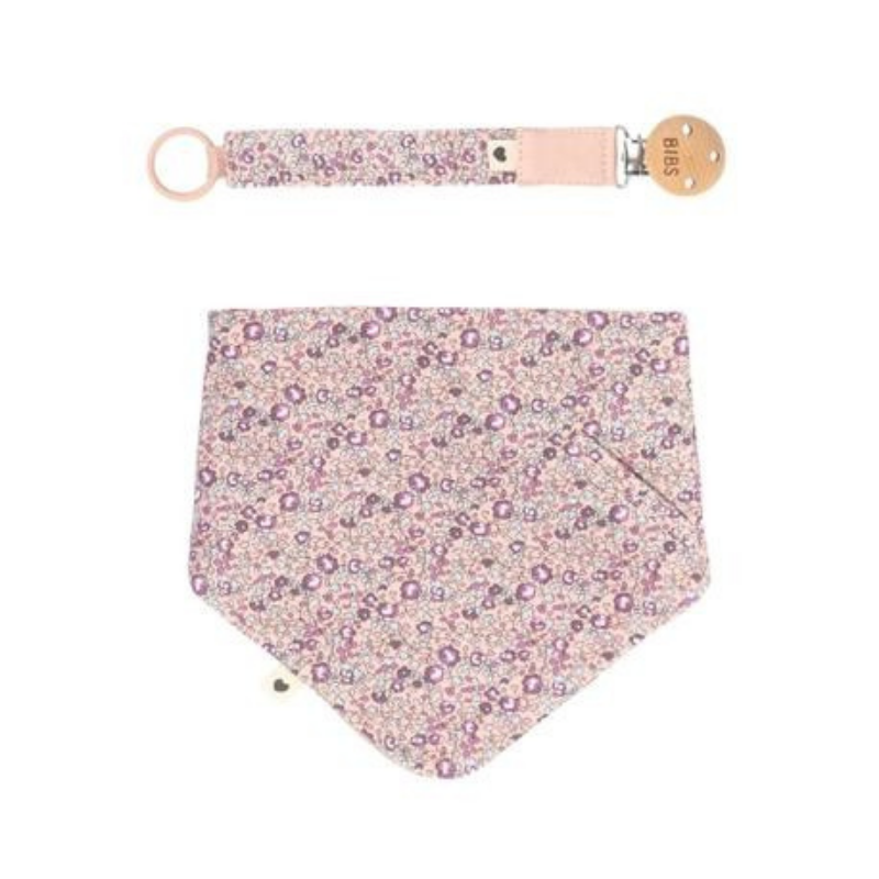 BIBS - Bavaglio a bandana - Liberty - Blush - Rosa