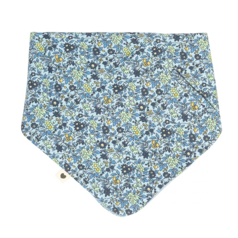 BIBS - Bavaglio a bandana - Liberty - Baby Blue - Azzurro