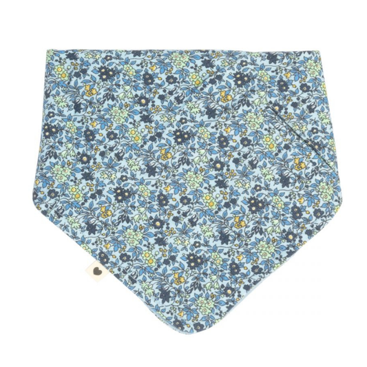 BIBS - Bavaglio a bandana -  Liberty - Baby Blue - Azzurro