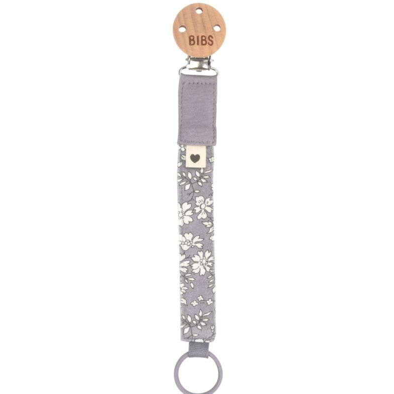 BIBS - Clip portaciuccio - Liberty - Fossil Grey - Grigio