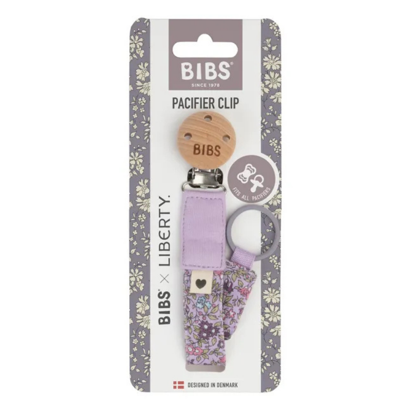 BIBS - Clip portaciuccio - Liberty - Violet Sky - Viola