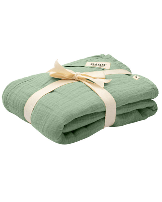 Bibs - Panno in Mussola Swaddle 120x120 cm - 100% Cotone Organico - Salvia