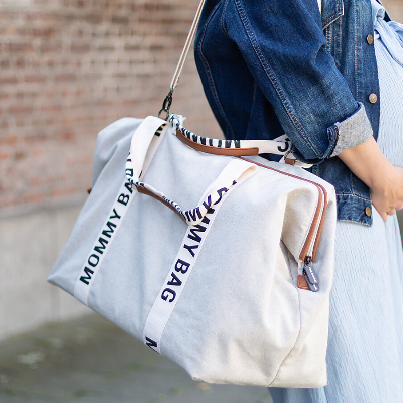 Signature - Borsone con materassino per cambio - Mommy Bag - Grigio chiaro