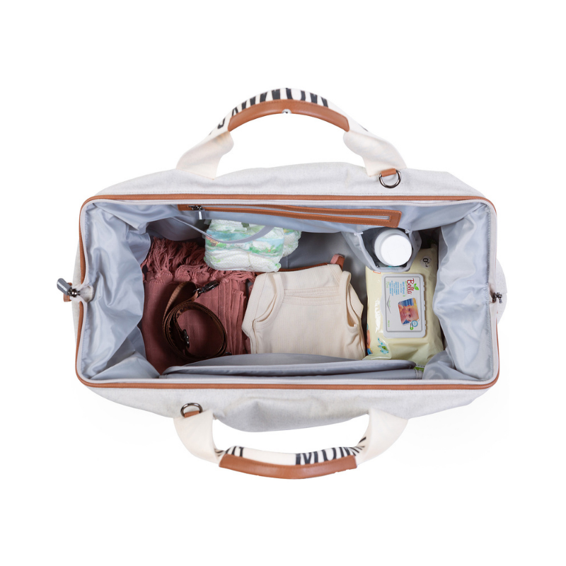 Signature - Borsone con materassino per cambio - Mommy Bag - Grigio chiaro