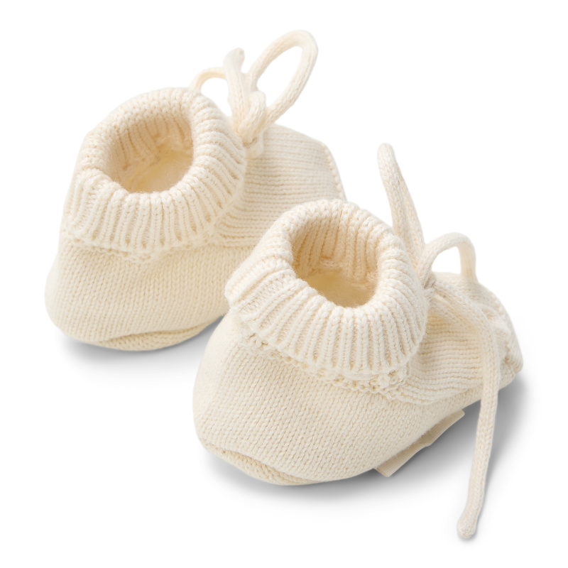 Little Dutch - Babbucce lavorate a maglia - Off White