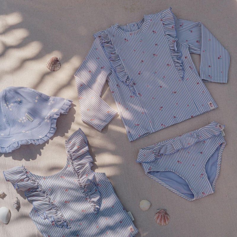 Little Dutch - Costume mutandina con volant bimba - Dreamy Stripes