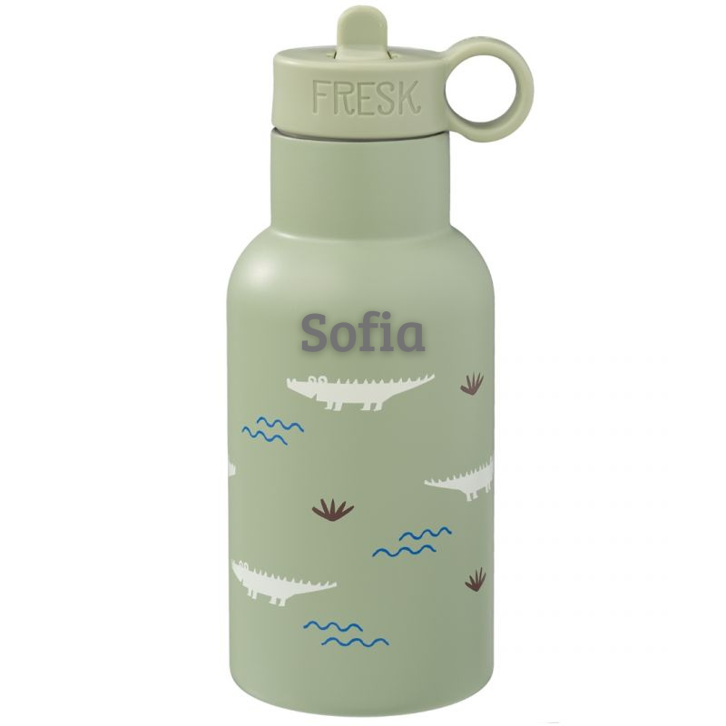 Fresk - Borraccia termica in acciaio 350 ml - Coccodrilli